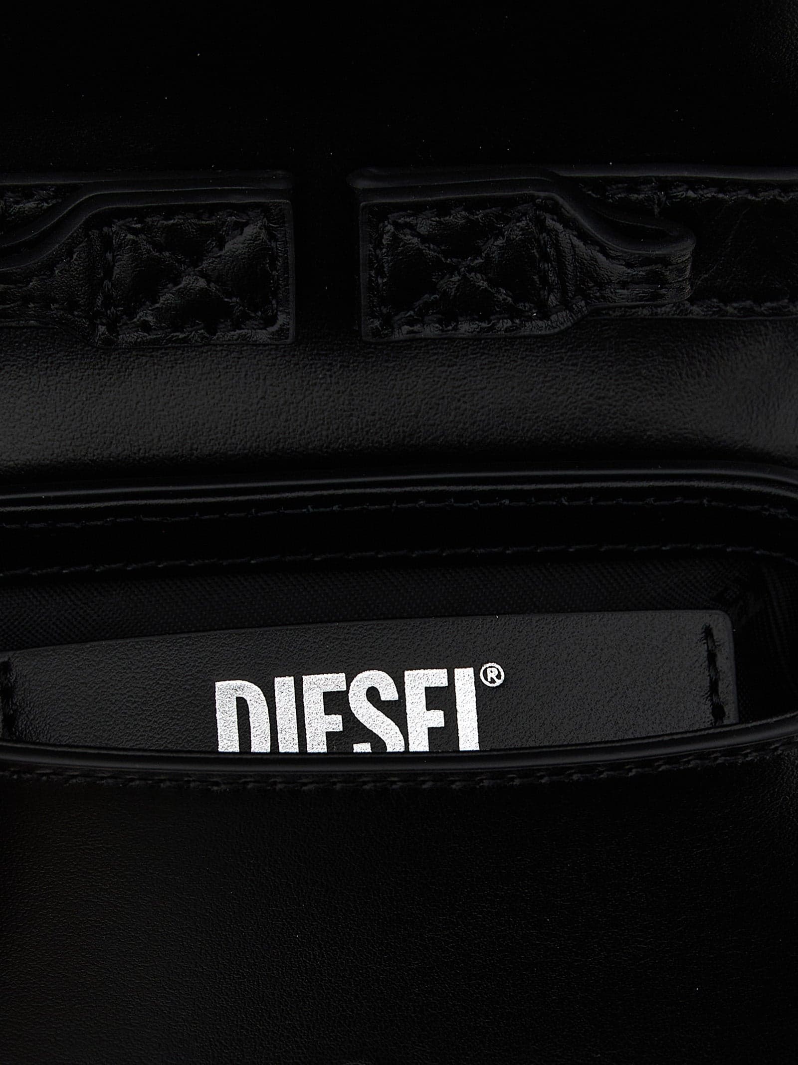 Diesel Black Cowhide Handbag - 4