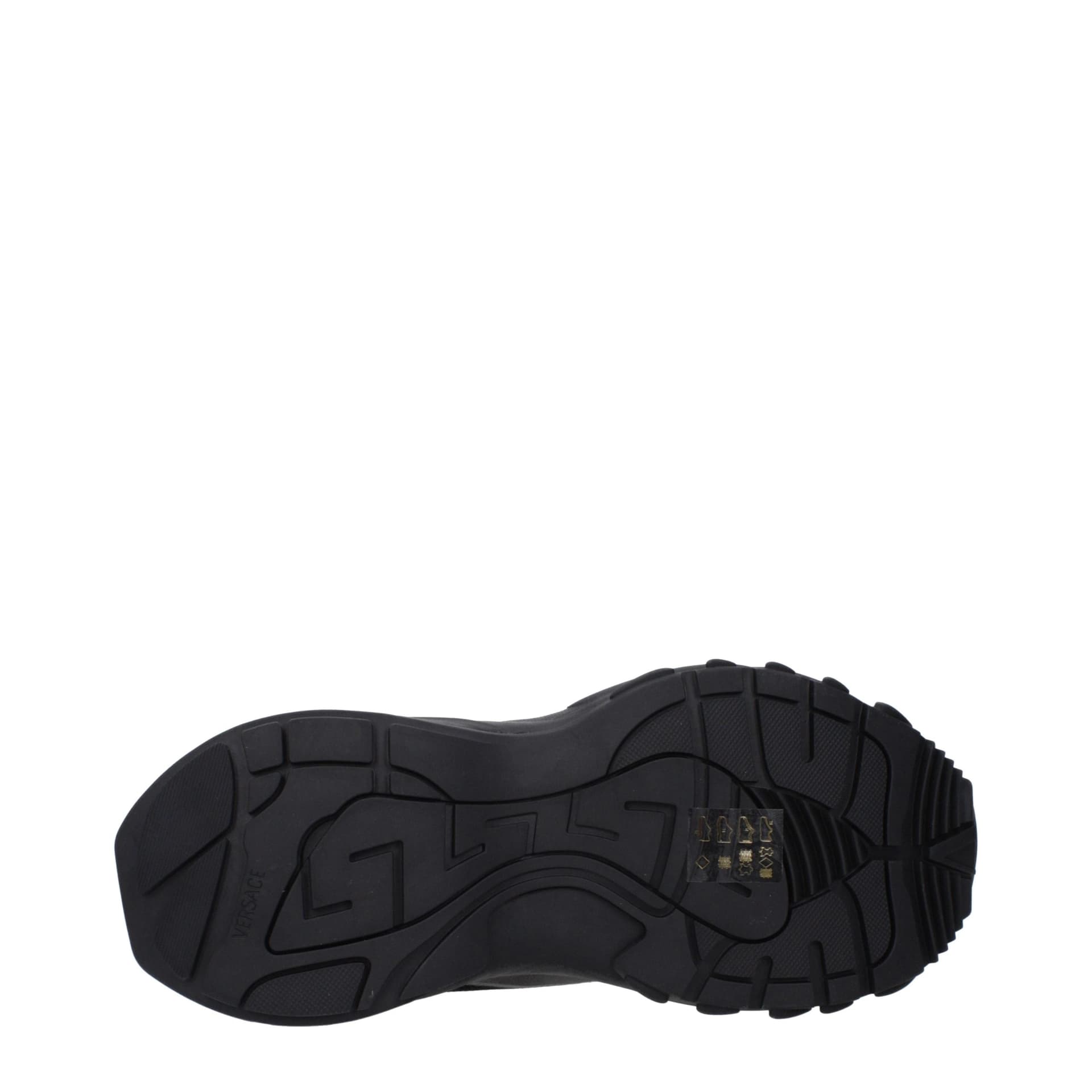 Versace Black Fabric Chunky Sneakers - 5