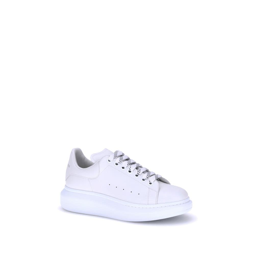 Alexander McQueen White Calf Leather Bos Taurus Platform Sneakers - 2
