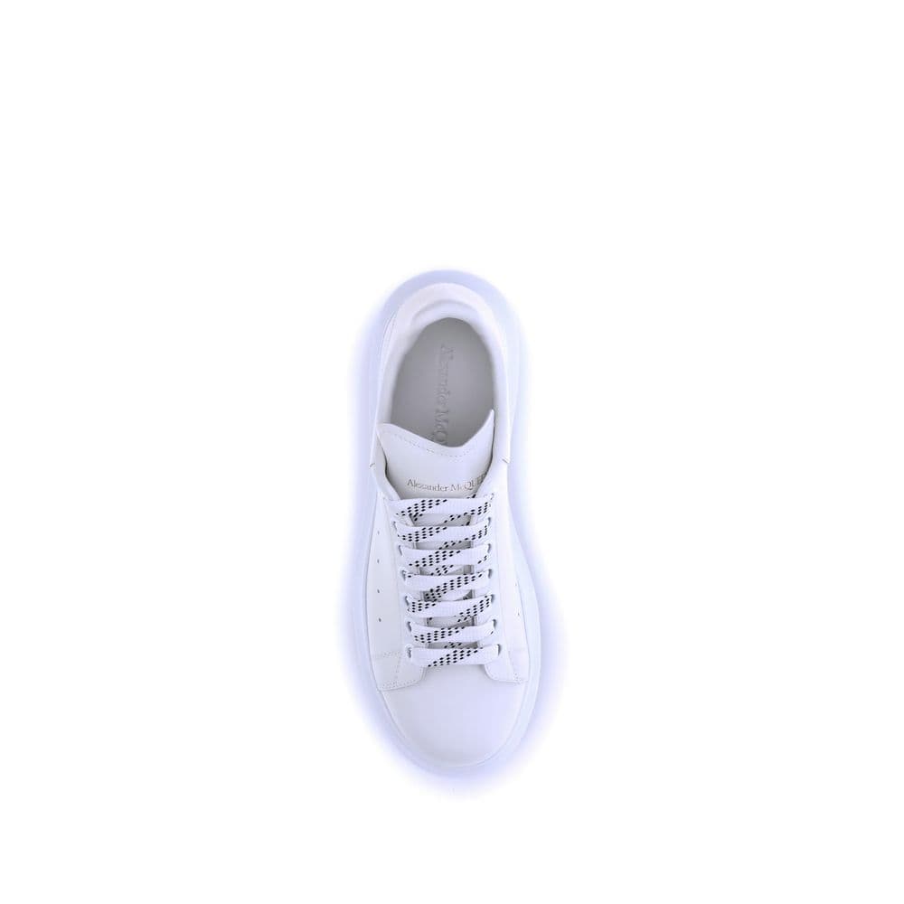 Alexander McQueen White Calf Leather Bos Taurus Platform Sneakers - 4