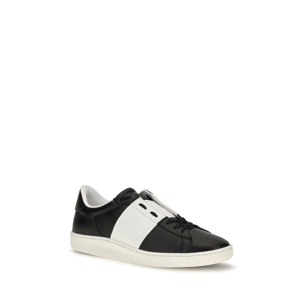Valentino Garavani Black Calf Leather Bos Taurus Sneakers - 2