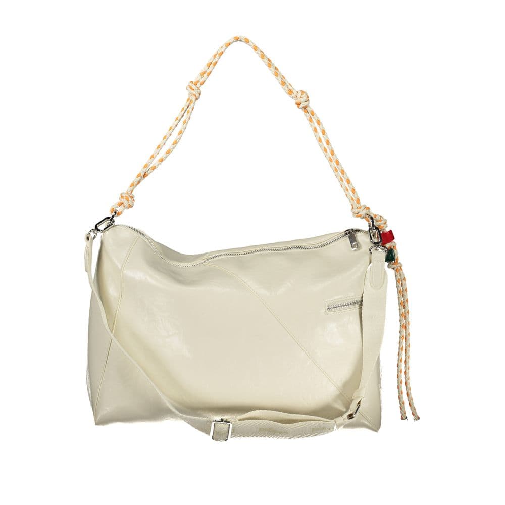 Desigual Ecru Polyurethane Women Handbag - 2