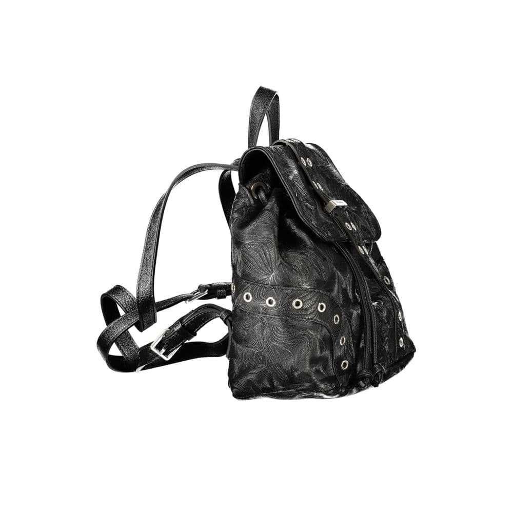Desigual Black Polyurethane Women Backpack - 3