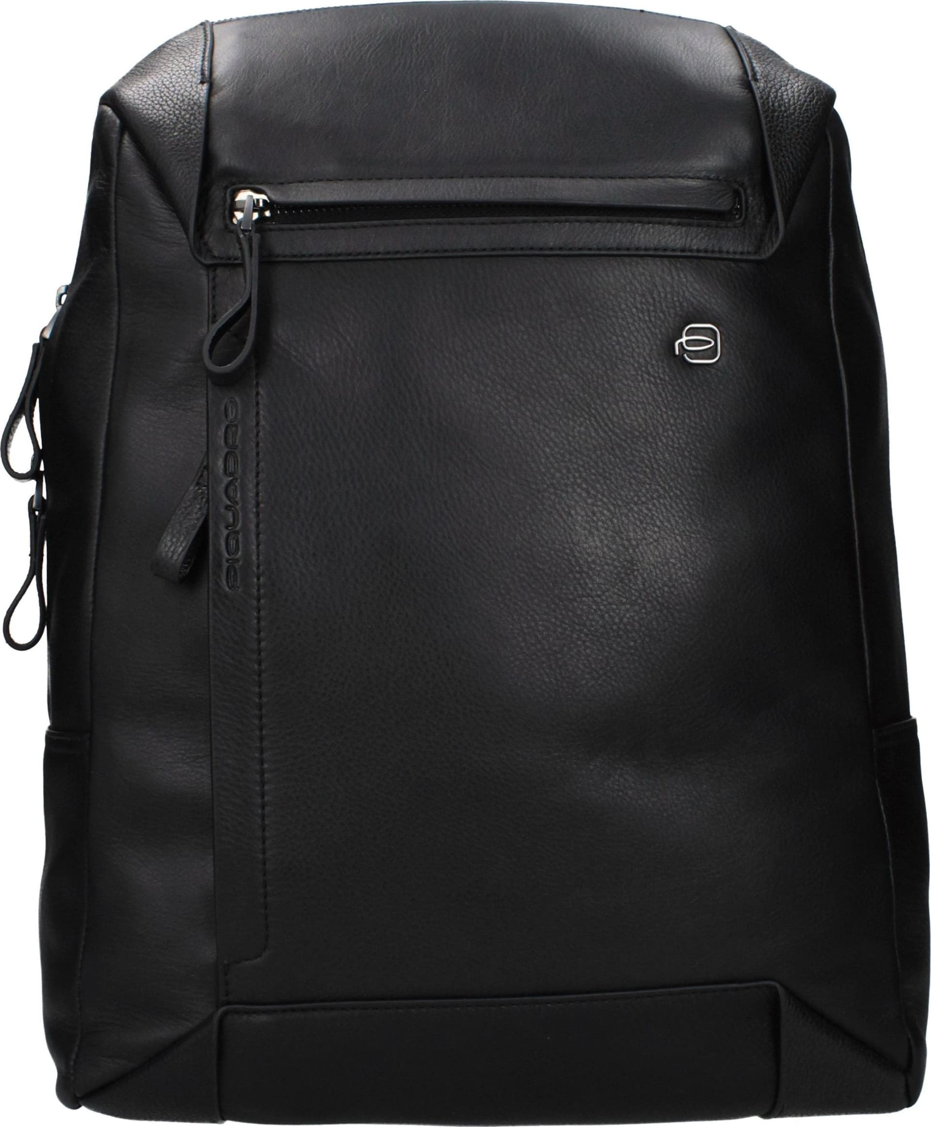 Piquadro Black Leather Backpack