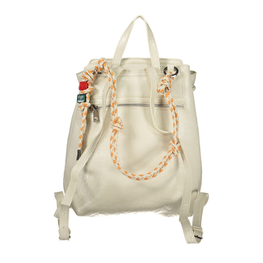 Desigual Ecru Polyurethane Women Backpack - 2