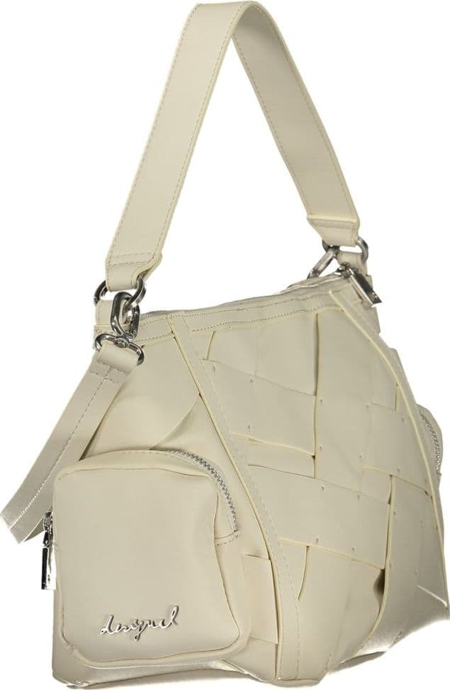Desigual White Polyurethane Women's Shoulder Bag - 3