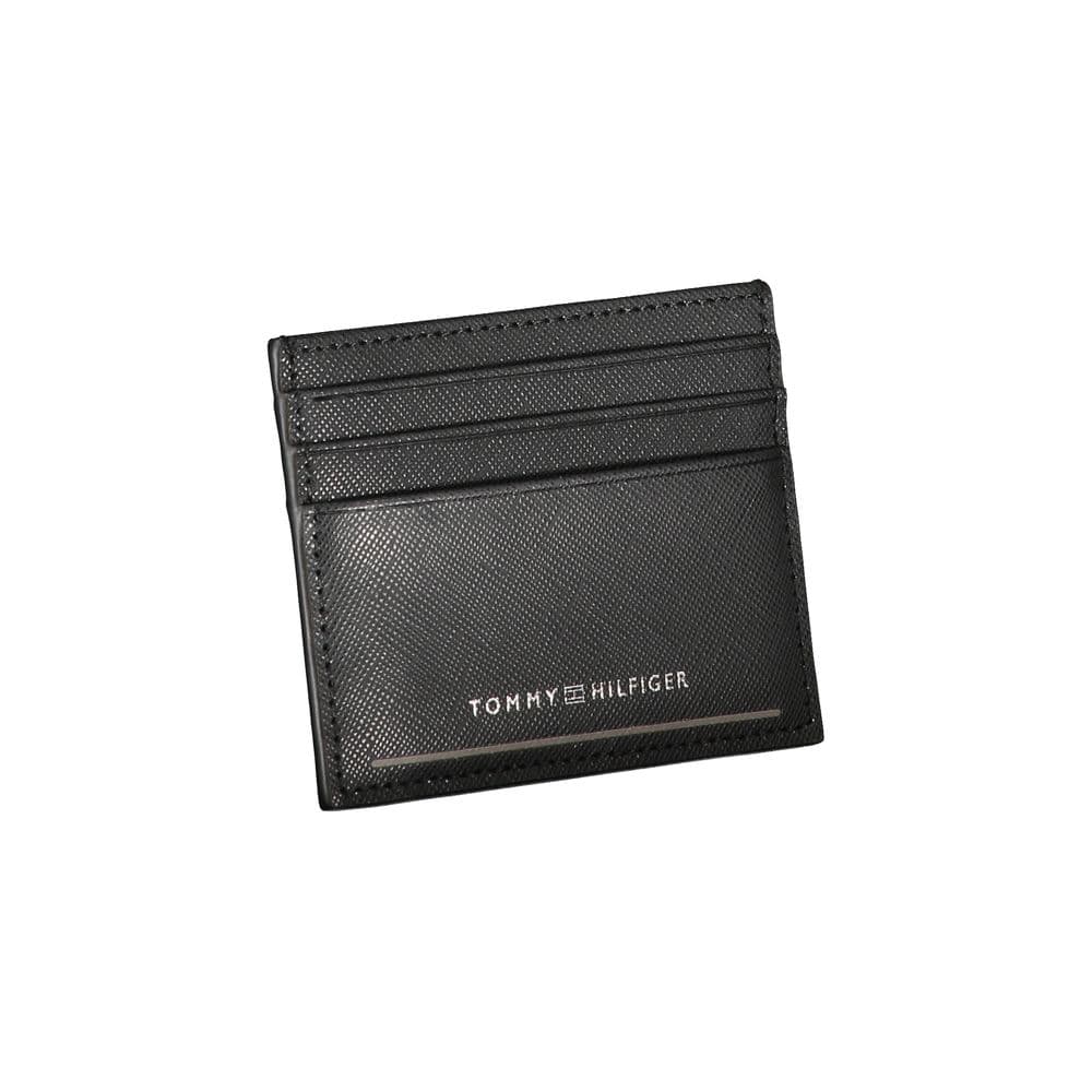 Tommy Hilfiger Black Leather Men Wallet - 3