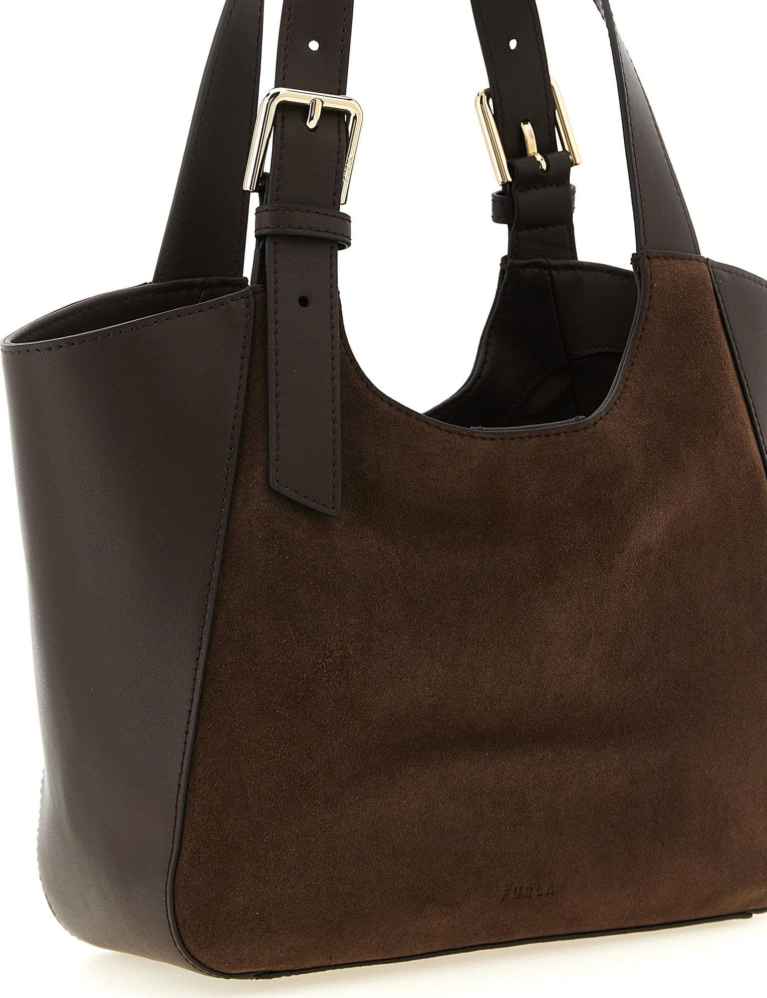 Furla Brown Calfskin Handbag - 3