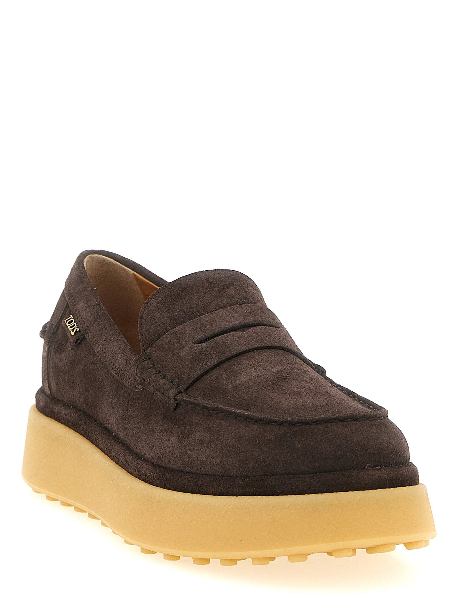 Tod's Brown Calfskin Slip-On Loafers - 2
