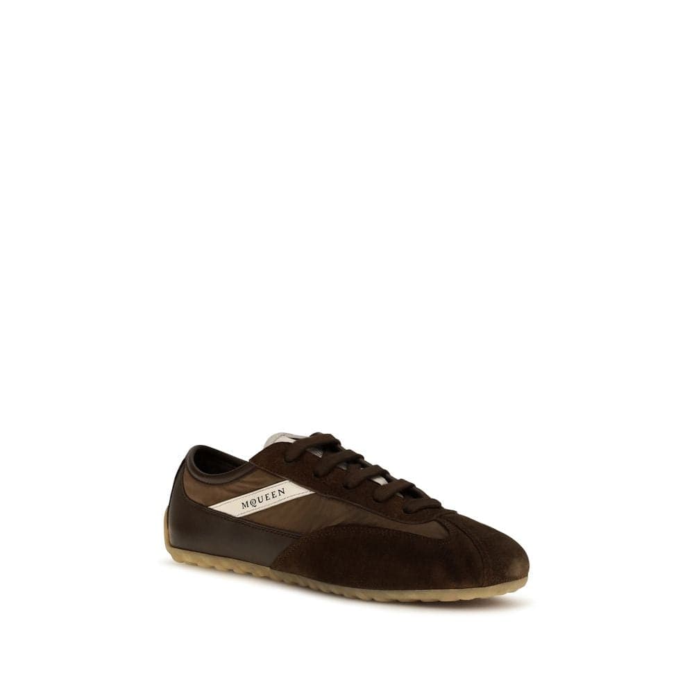 Alexander McQueen Brown Suede Leather Athletic Sneakers - 2