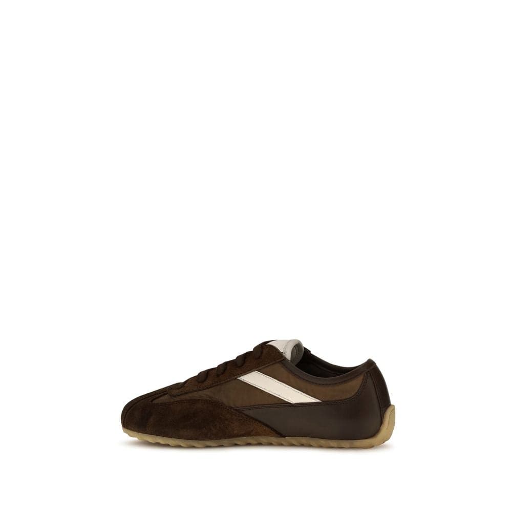 Alexander McQueen Brown Suede Leather Athletic Sneakers - 3