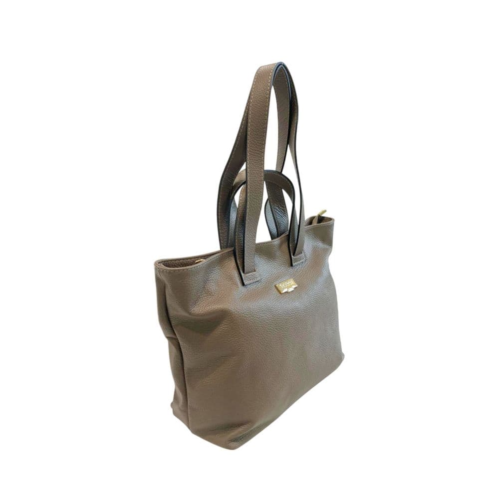 Baldinini Trend Beige Cowhide Handbag - 2