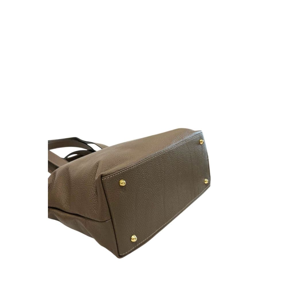 Baldinini Trend Beige Cowhide Handbag - 4