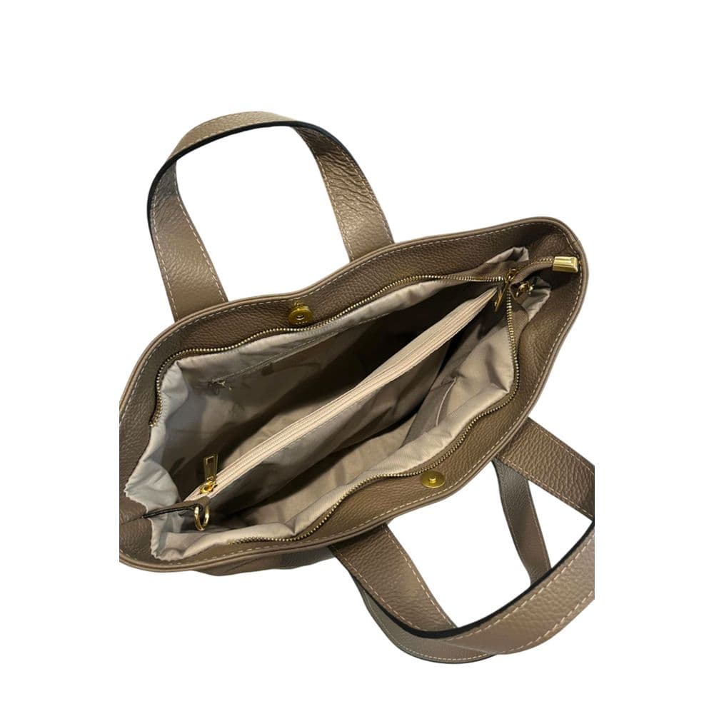 Baldinini Trend Beige Cowhide Handbag - 6