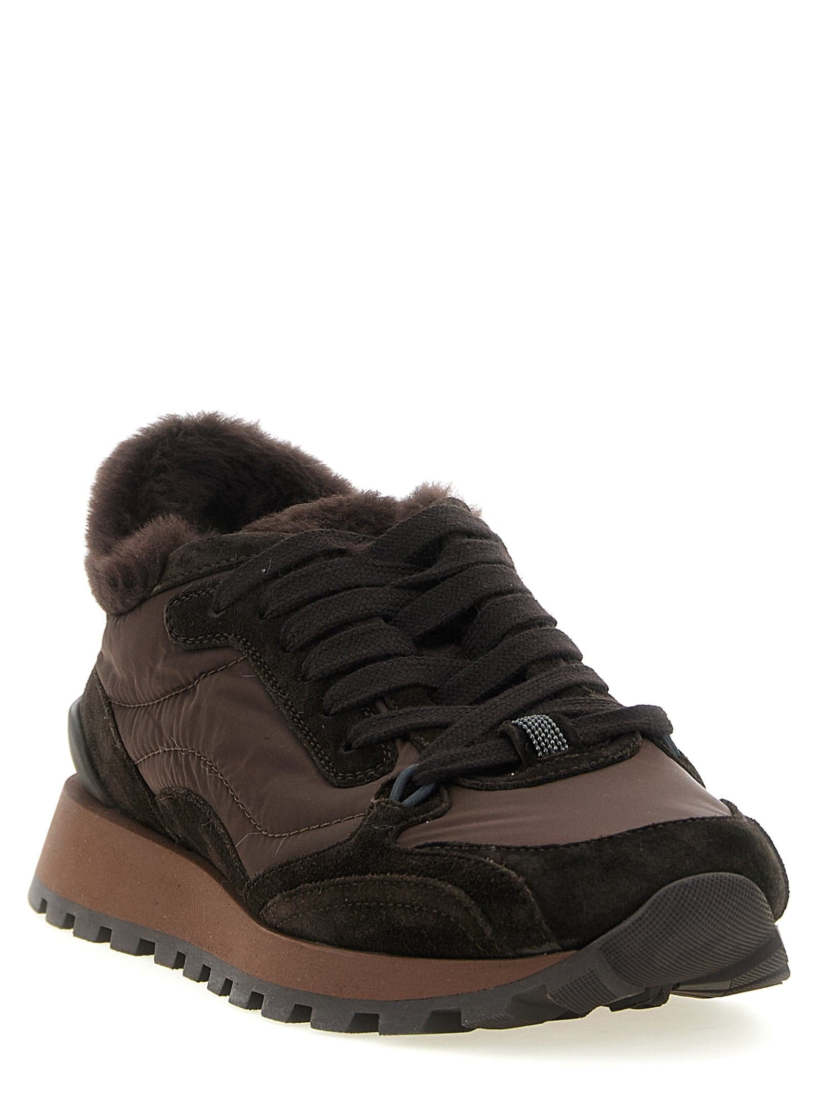 Brunello Cucinelli Black Calfskin Athletic Sneakers - 2