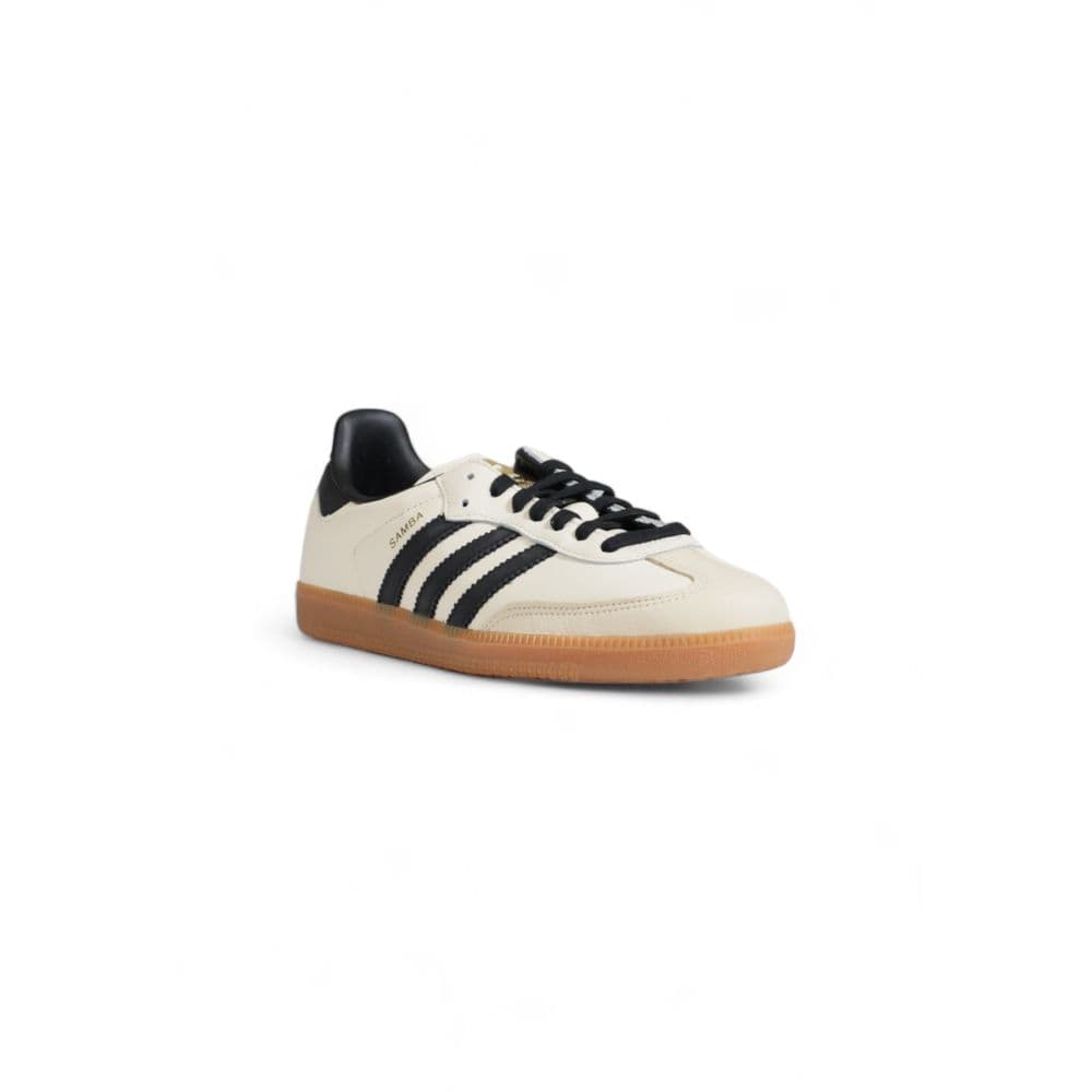 Adidas Originals Beige Leather Athletic Sneakers - 4