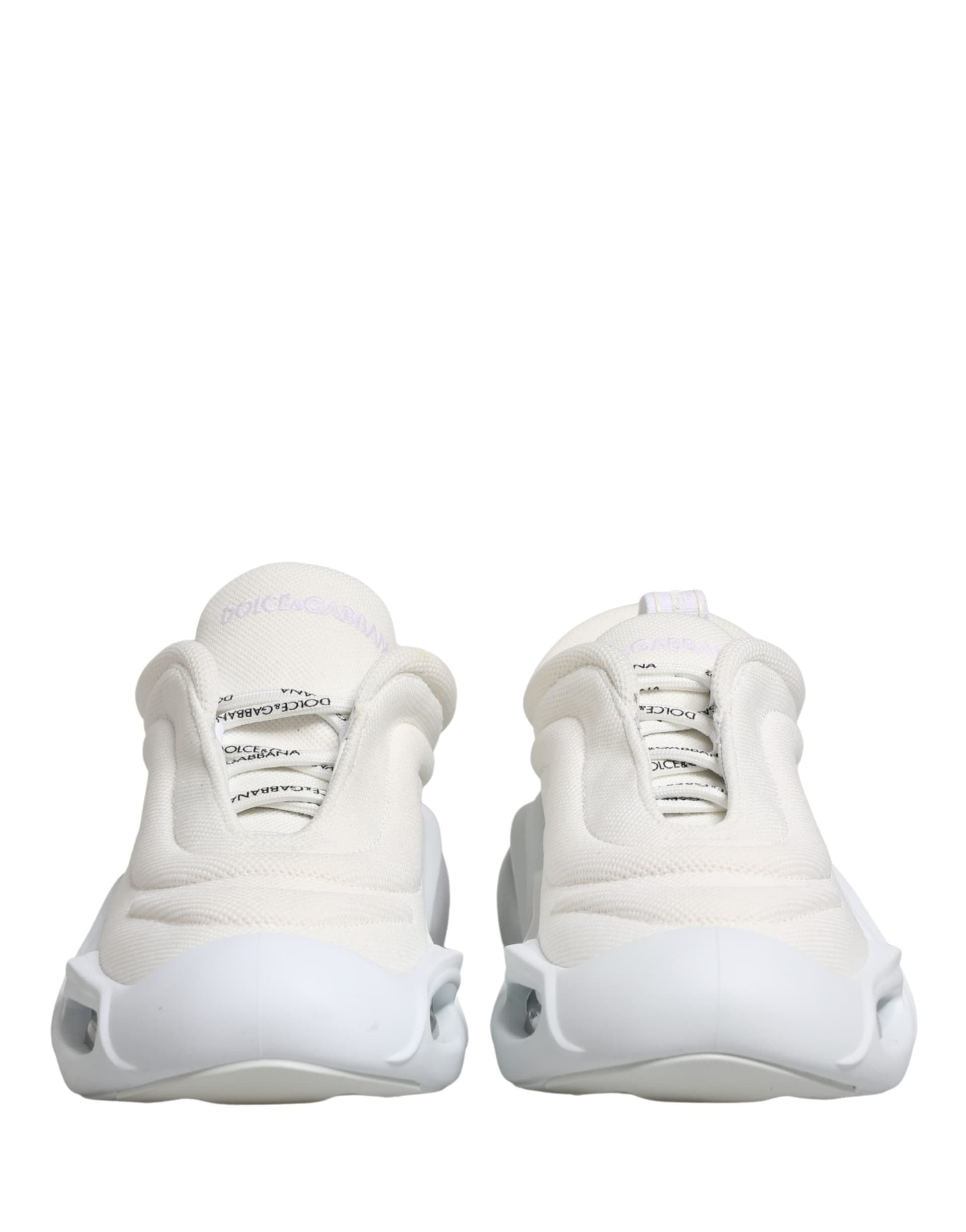 Dolce & Gabbana White Slip On Wave Low Top Sneakers Shoes - 3
