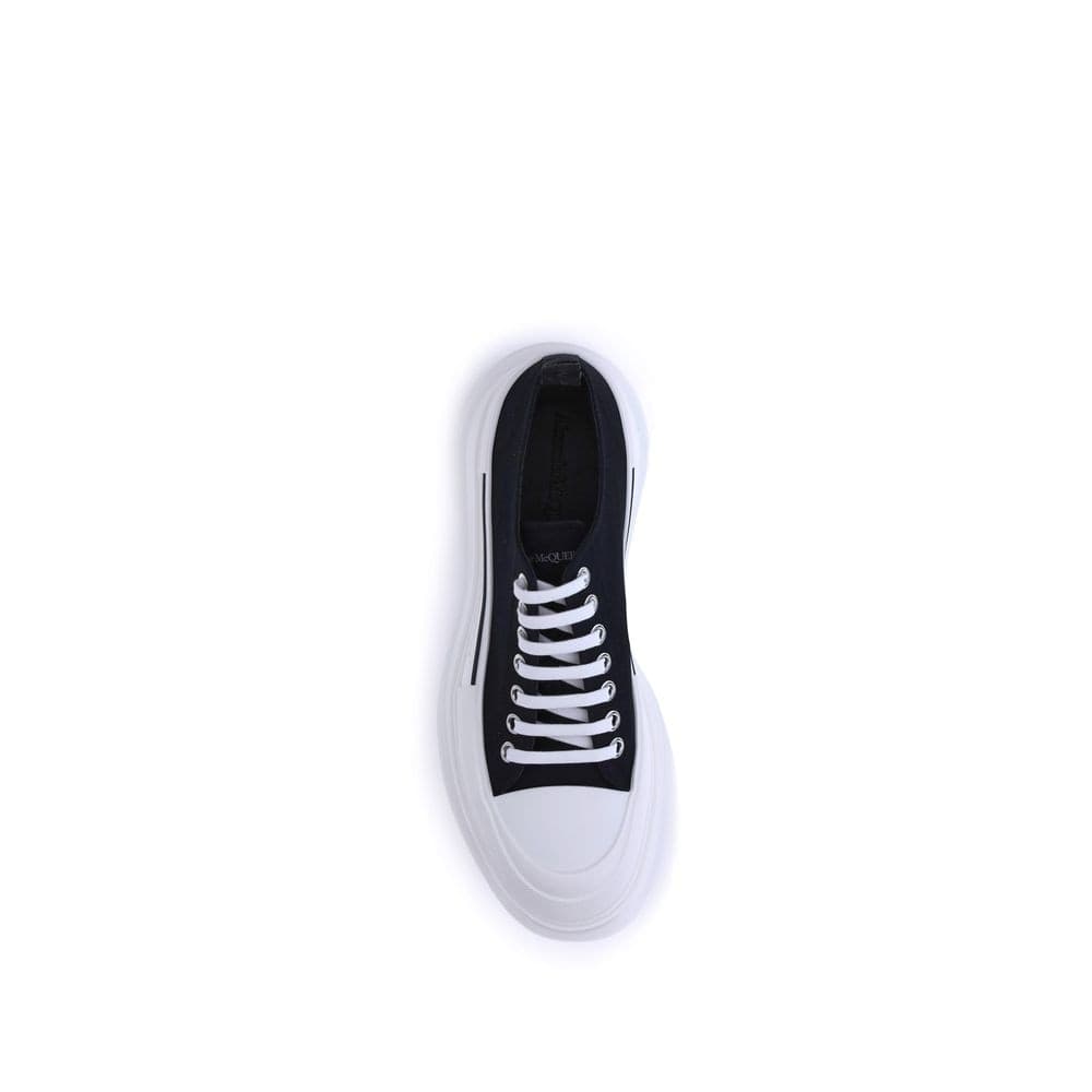 Alexander McQueen Black Canvas Chunky Sneakers - 4