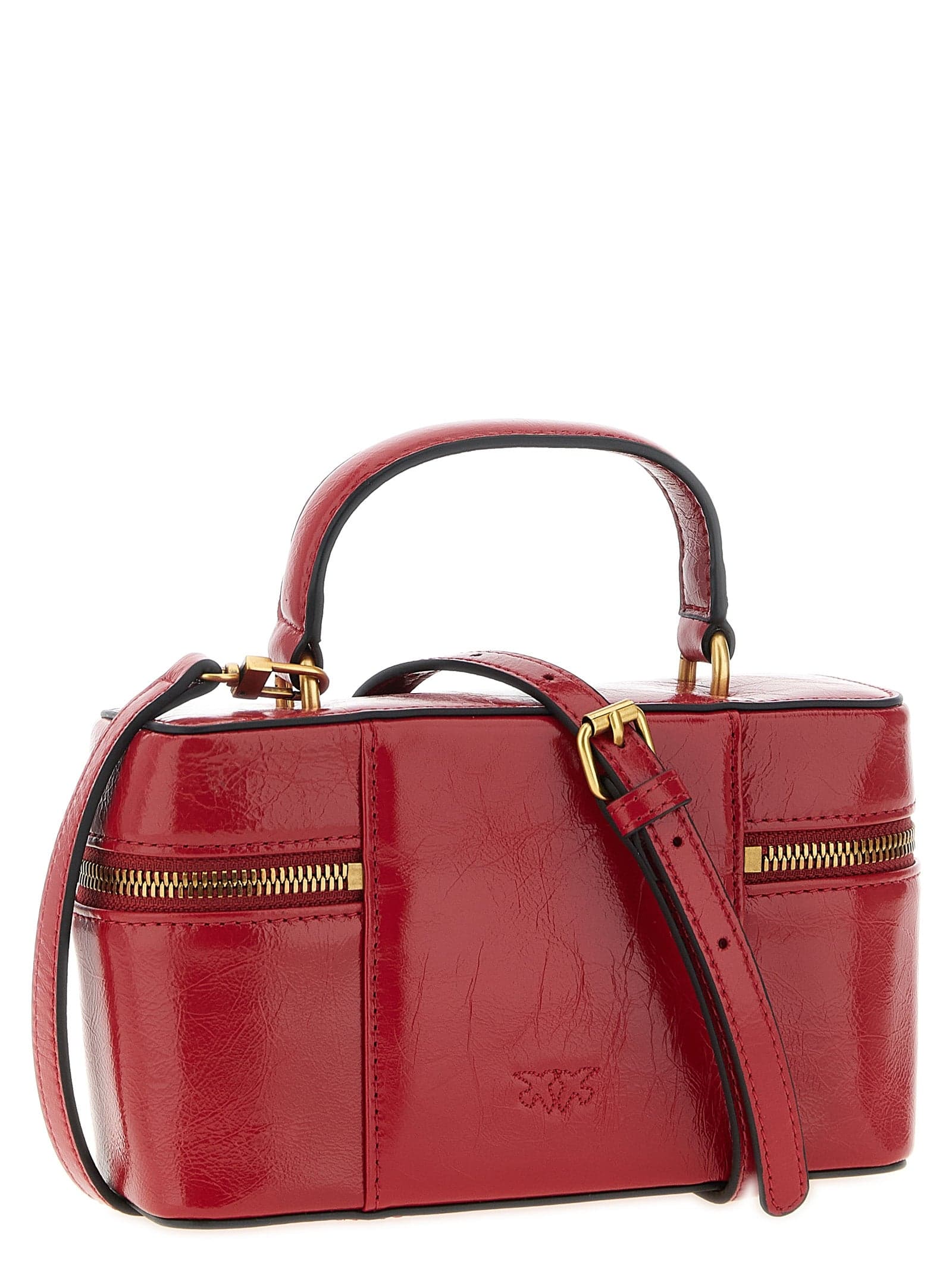 Borsa a tracolla PINKO in pelle di vitello rossa - 2