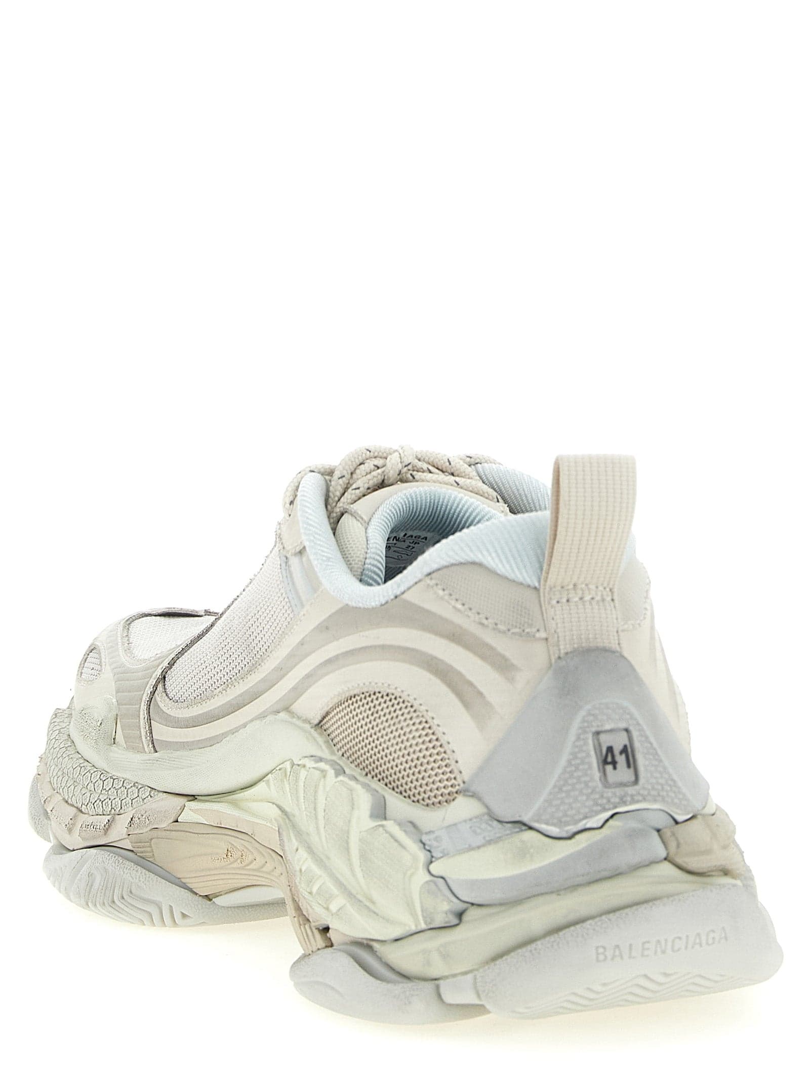 Balenciaga White Polyethylene Athletic Sneakers - 3