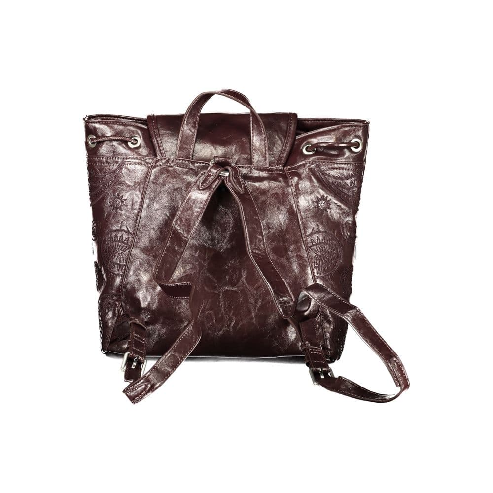 Desigual Brown Polyurethane Women's Backpack - 2