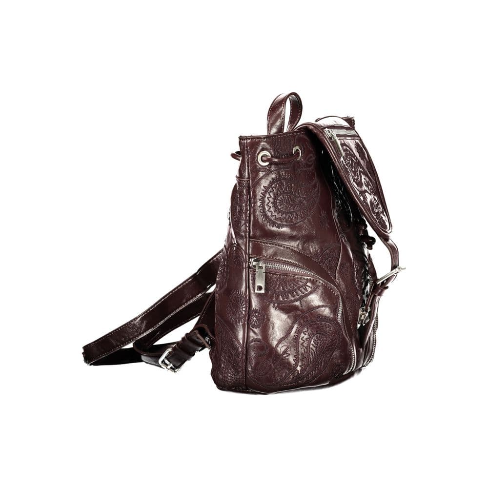 Desigual Brown Polyurethane Women's Backpack - 3