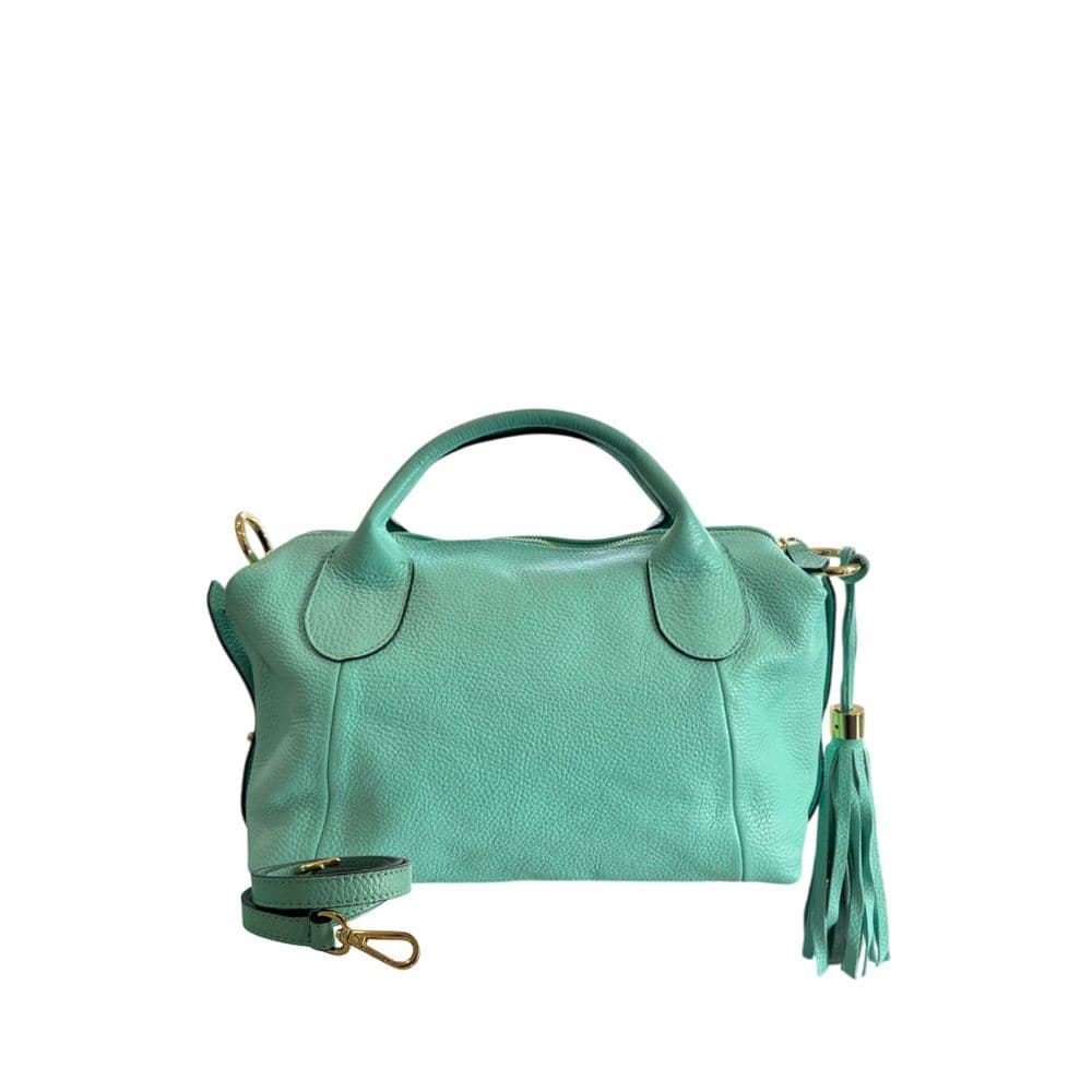 Baldinini Trend Turquoise Cowhide Handbag - 3