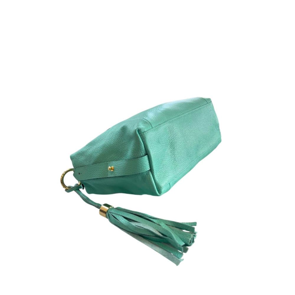 Baldinini Trend Turquoise Cowhide Handbag - 4