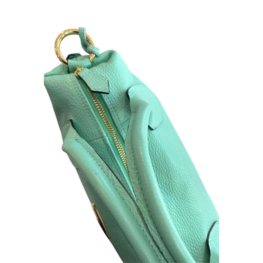 Baldinini Trend Turquoise Cowhide Handbag - 6