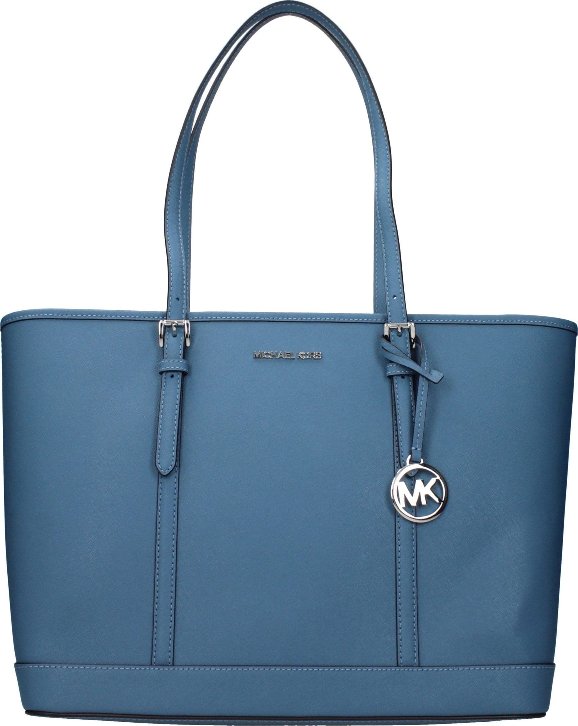 Michael Kors Blue Leather Shoulder Bag