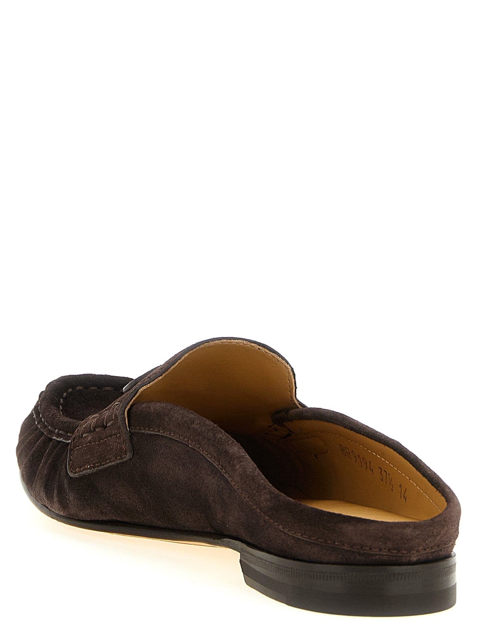 Fendi Brown Calfskin Slip-On Loafers - 3
