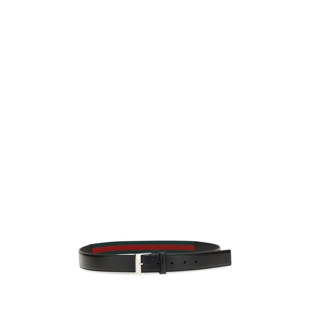 Gucci Black Calf Leather Bos Taurus Regular Belt - 2