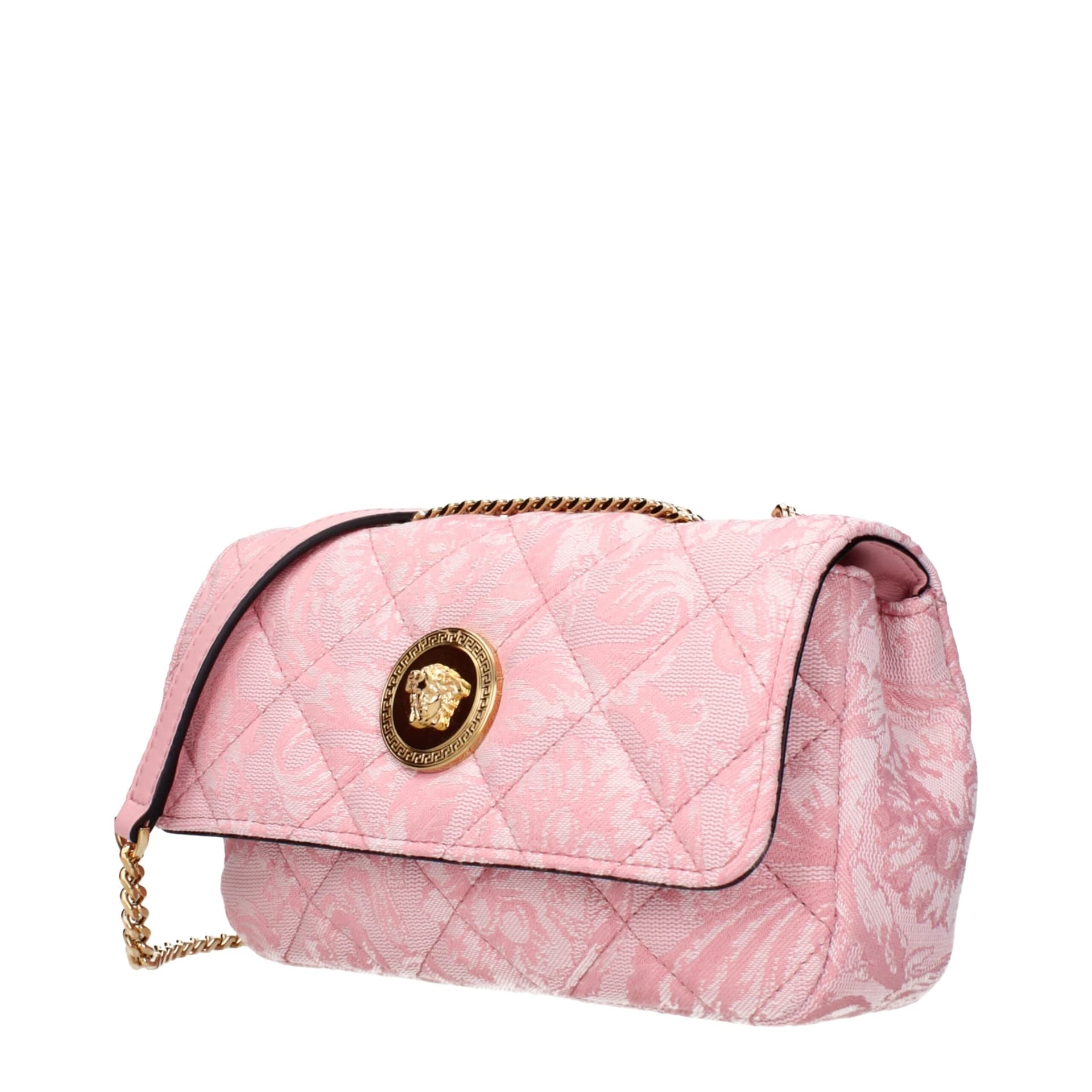 Versace Pink Fabric Shoulder Bag - 2