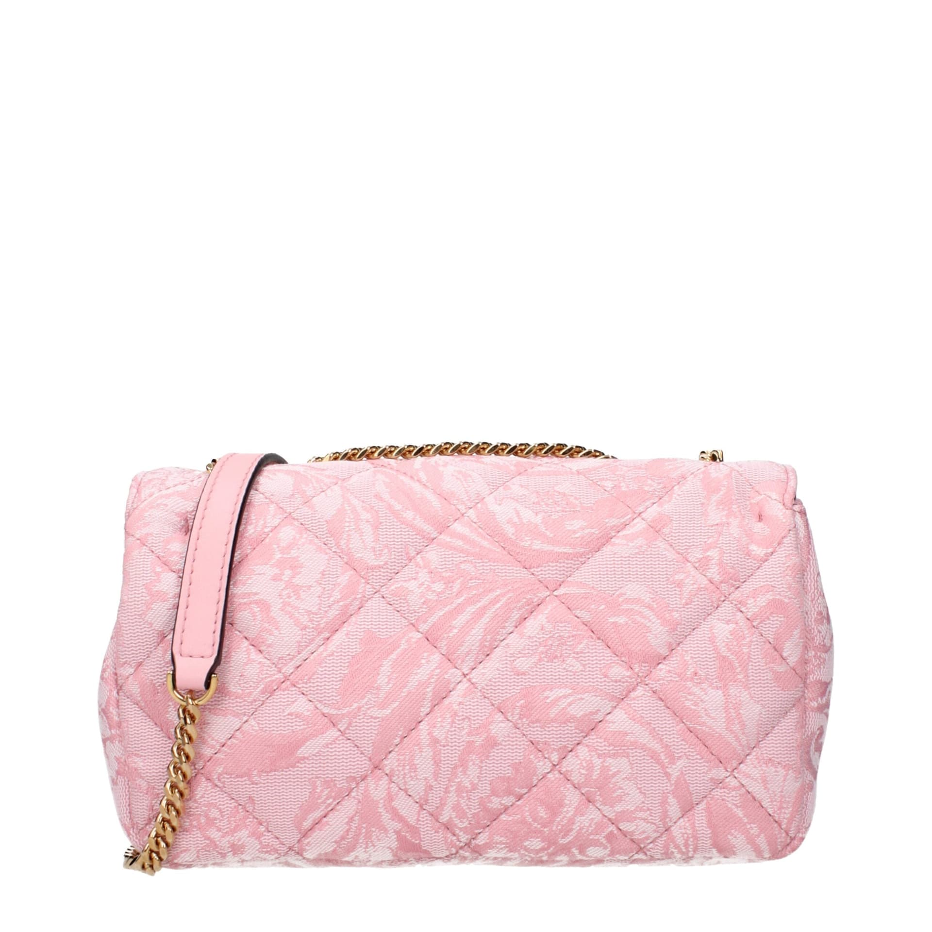 Versace Pink Fabric Shoulder Bag - 3