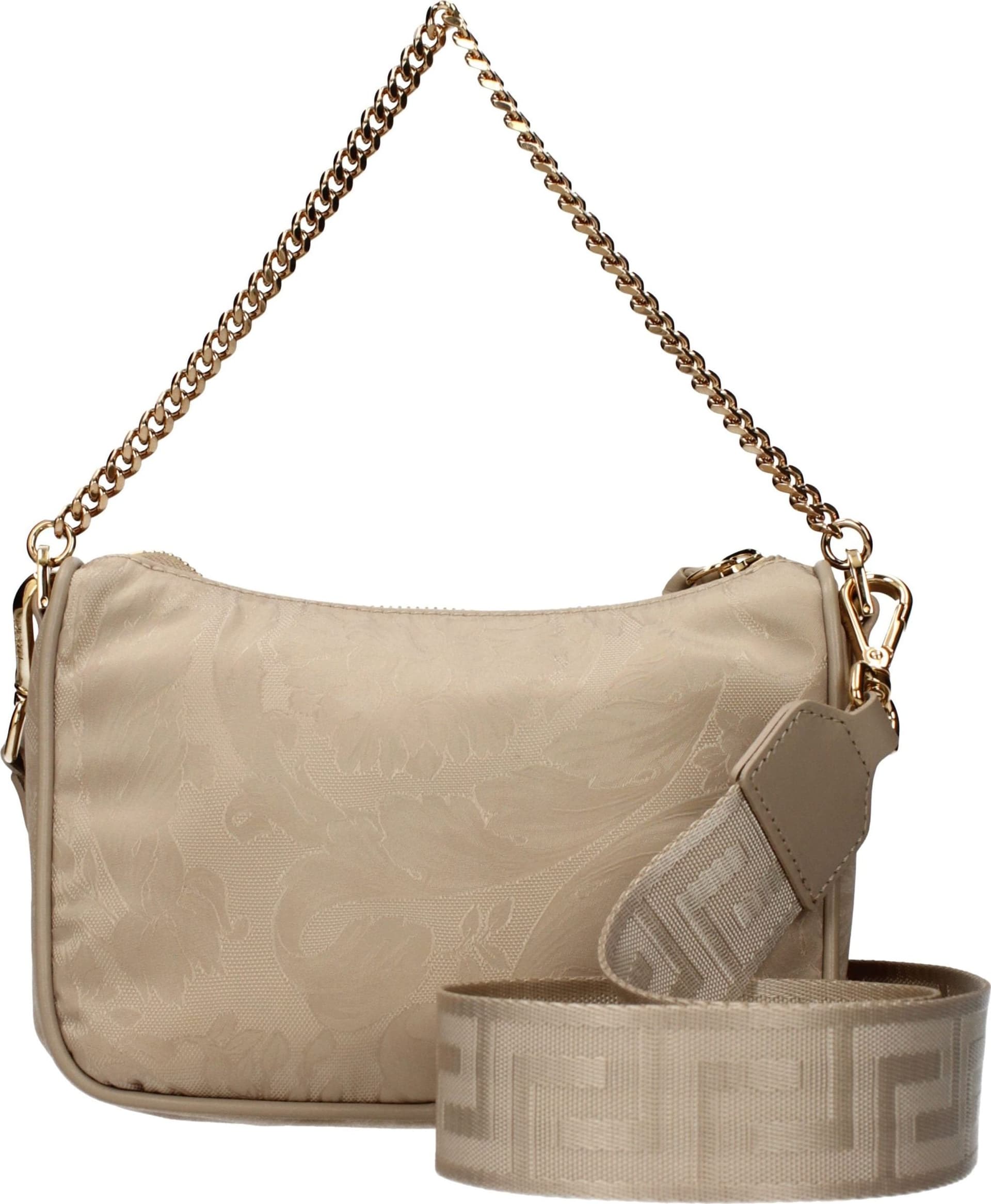Versace Beige Fabric Handbag - 3