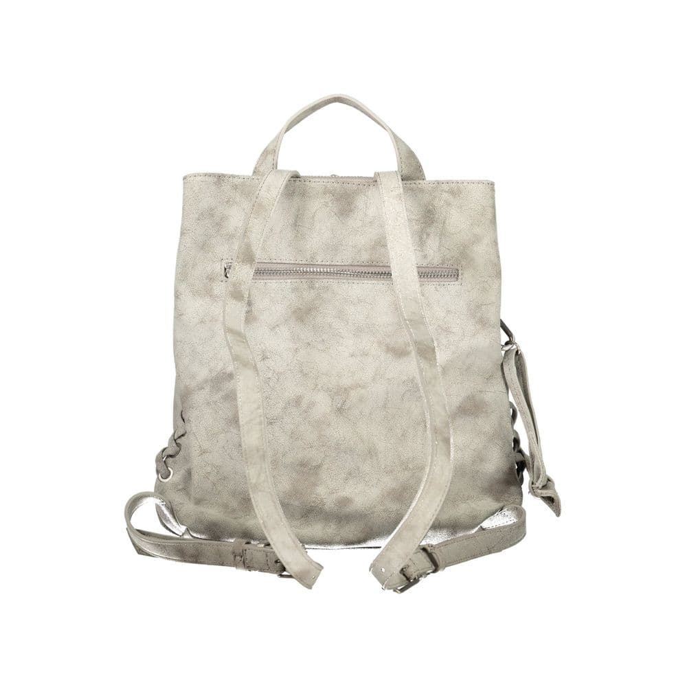 Desigual Gray Polyurethane Women's Backpack - 2