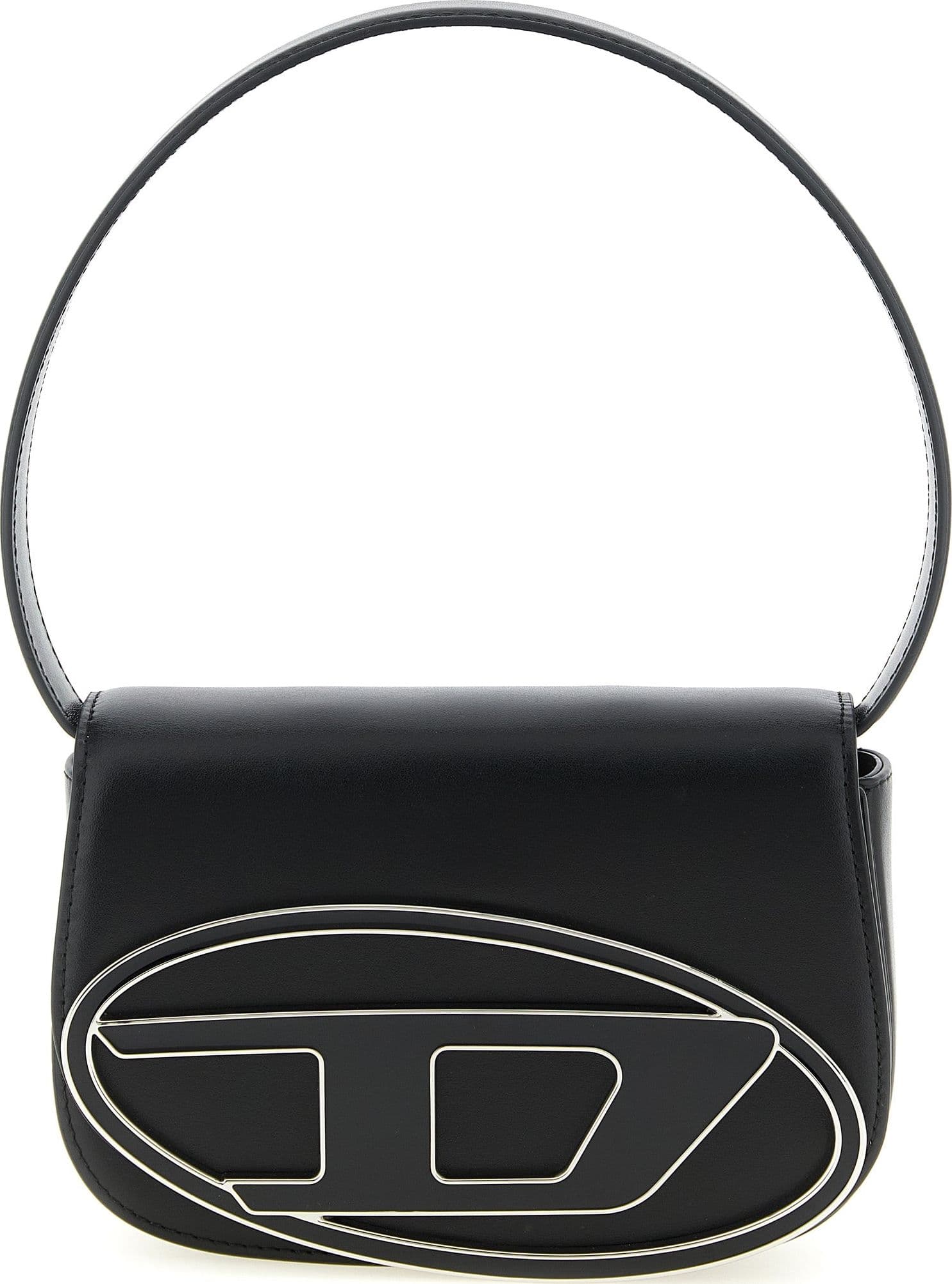 Diesel Black Cowhide Shoulder Bag