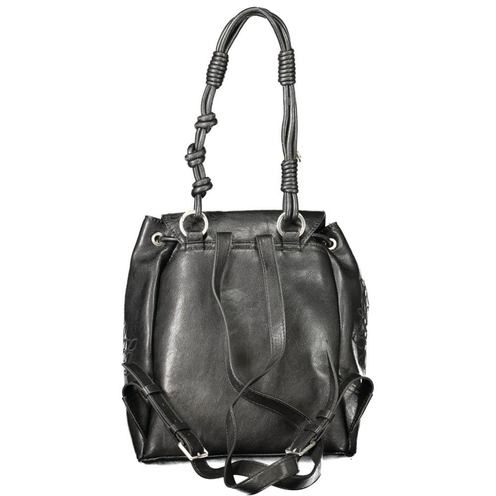 Desigual Black Polyurethane Women's Mini Backpack - 2