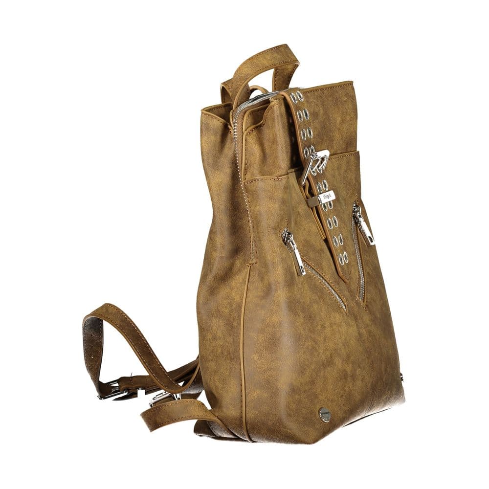Desigual Brown Polyurethane Women's Backpack for Trendy Adventures - 3