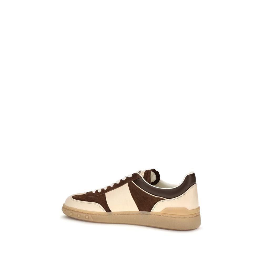 Valentino Garavani Brown Suede Leather Low Top Sneakers - 3