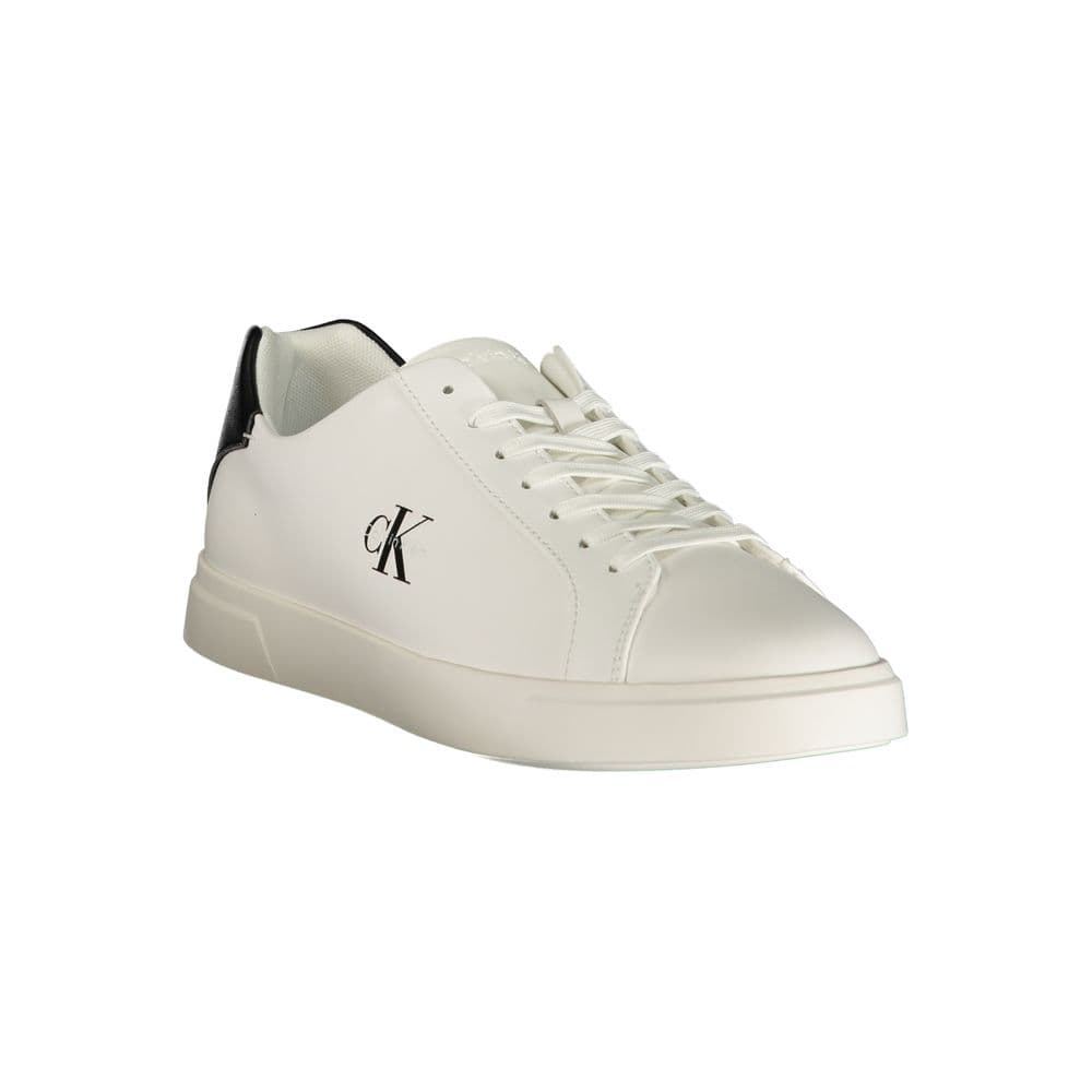 Calvin Klein White Polyurethane Men's Sneaker - 2
