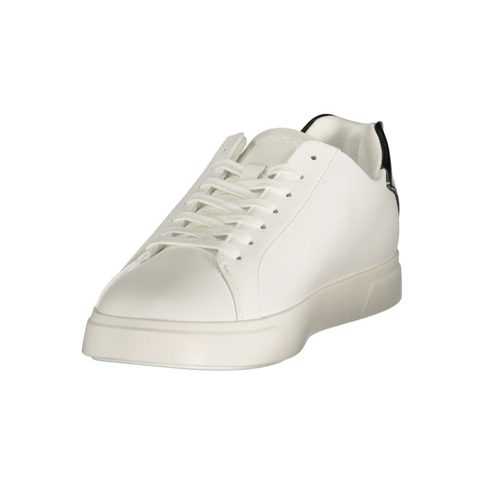 Calvin Klein White Polyurethane Men's Sneaker - 3