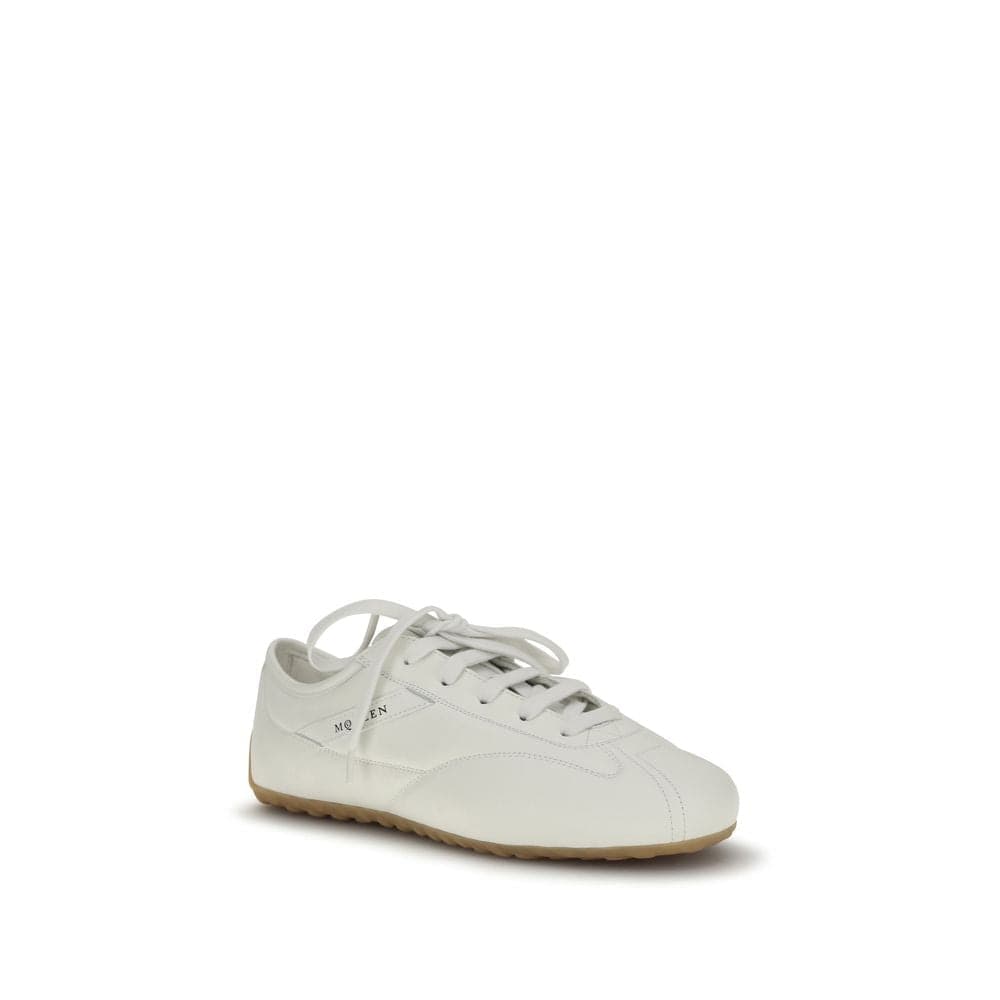 Alexander McQueen White Calf Leather Bos Taurus Athletic Sneakers - 2
