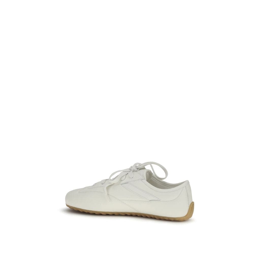 Alexander McQueen White Calf Leather Bos Taurus Athletic Sneakers - 3