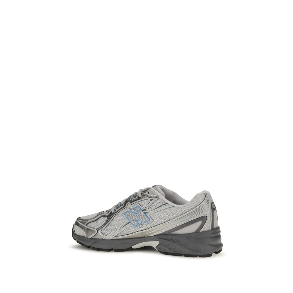 New Balance Gray Fabric Athletic Sneakers - 3