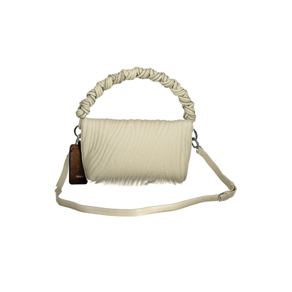 Desigual Ecru Polyurethane Women's Handbag - 2