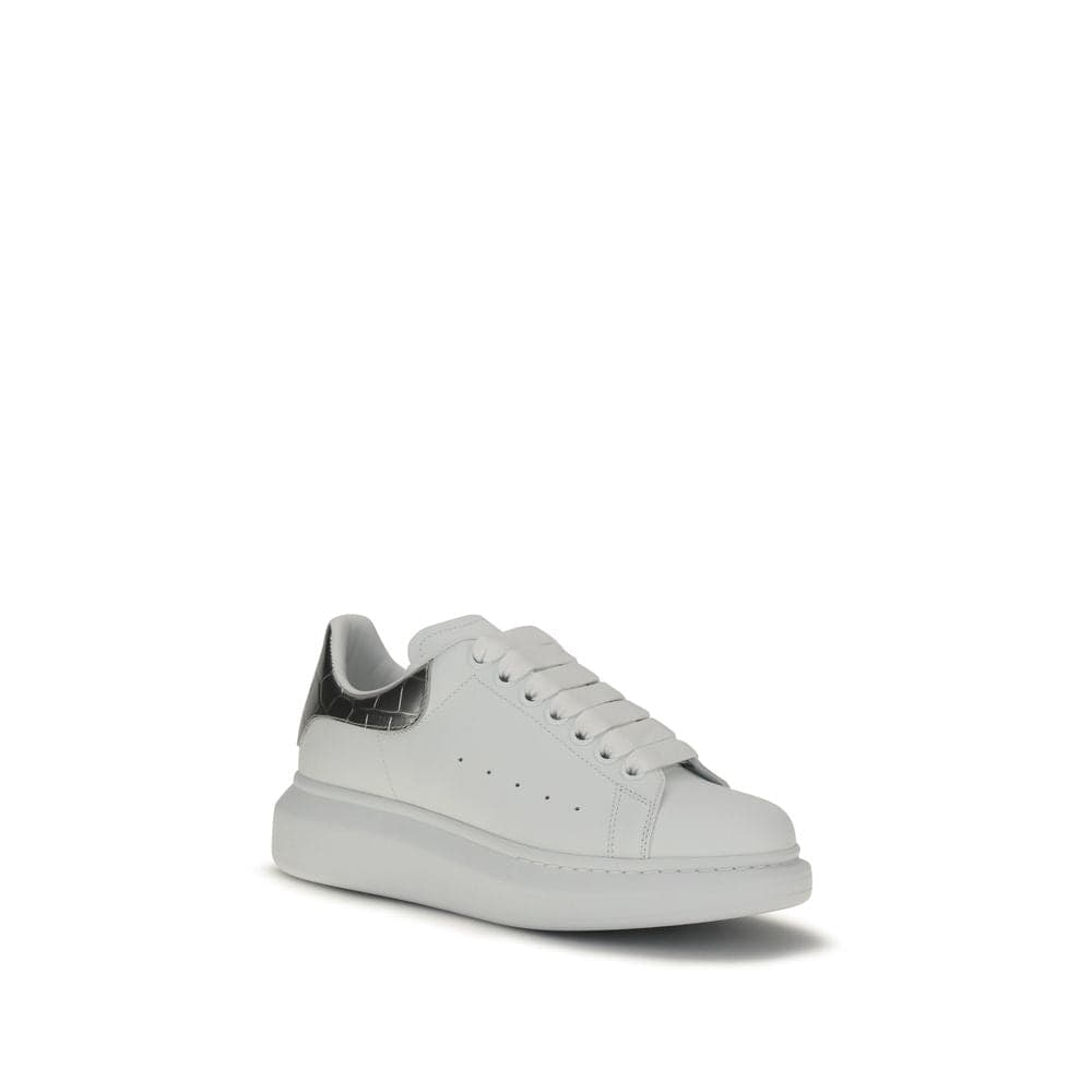 Alexander McQueen White Calf Leather Bos Taurus Platform Sneakers - 2
