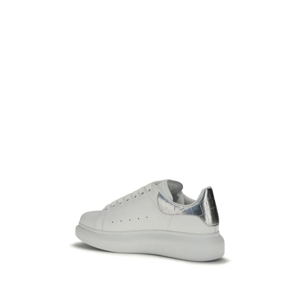 Alexander McQueen White Calf Leather Bos Taurus Platform Sneakers - 3