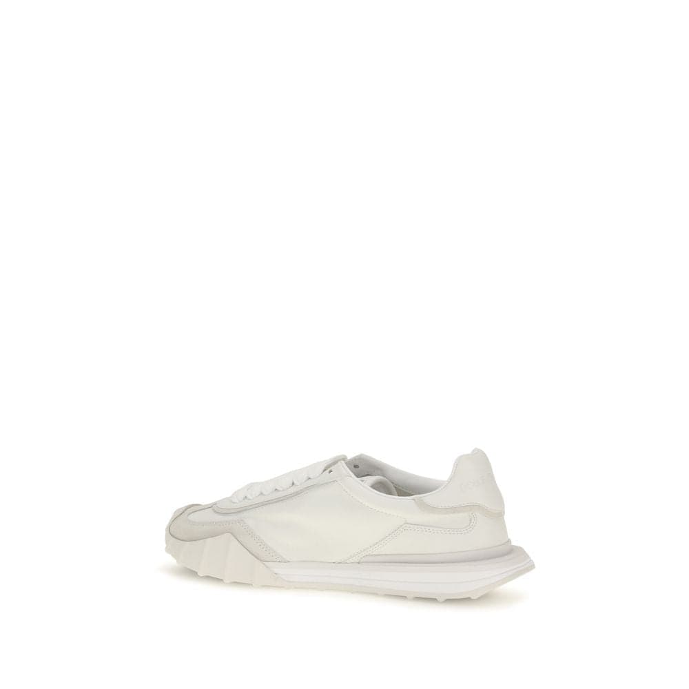 Dolce & Gabbana White Calf Leather Bos Taurus Athletic Sneakers - 3