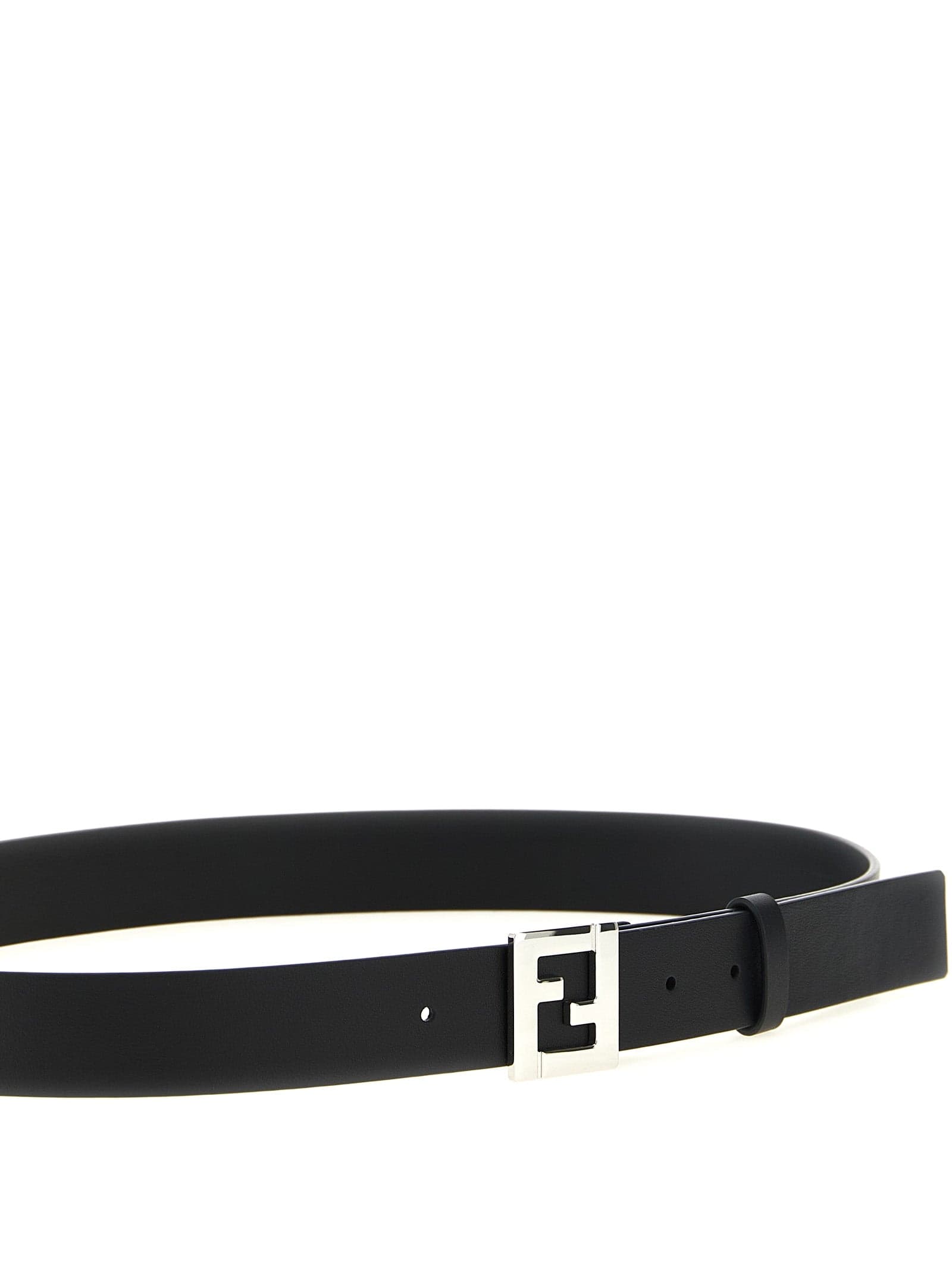 Fendi Black Calfskin Regular Belt - 3